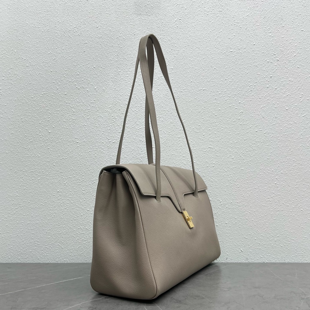 Celine Large Soft 16 Smooth Calfskin Handbag Shoulder Bag Grey 194043